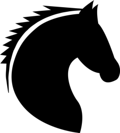 Horse Head Tracing Svg Vector, Free Vectors File
